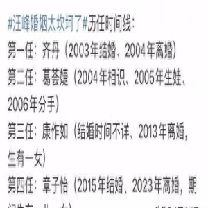 章子怡汪峰离婚：四个孩子，三个母亲，一个决定！